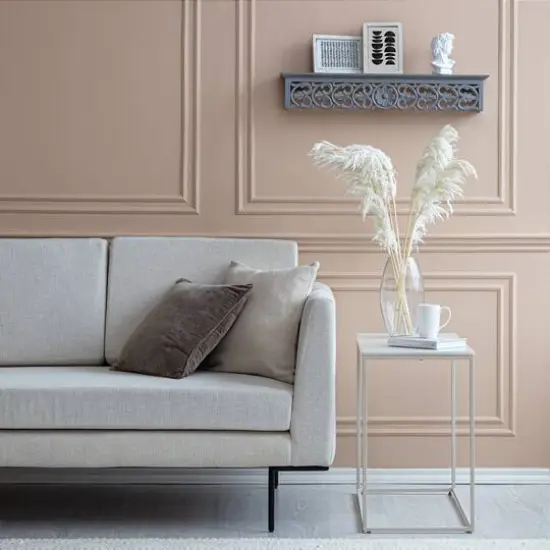 Habitat 30" Carved Gray Decorative Shelf {3}