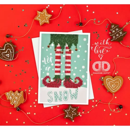 Diamond Dotz&reg; Let It Snow Diamond Painting Kit {4}