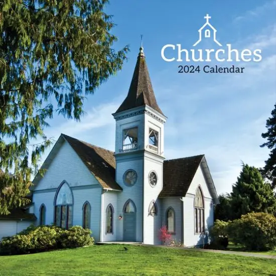 TF Publishing 2024 Churches Wall Calendar {1}