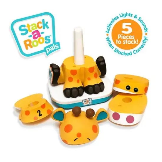 Stack-a-Roos Pals&trade; Baby Giraffe Stacking Animal Tower {7}