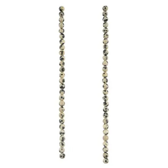 Black & White Dalmatian Jasper Round Beads by Bead Landing&trade; {4}