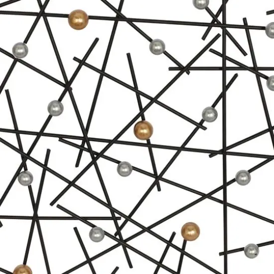 24" Black Metal Contemporary Wall D&eacute;cor {4}