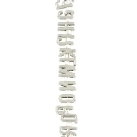 Rhodium Alphabet Metal Beads by Bead Landing&trade; {1}