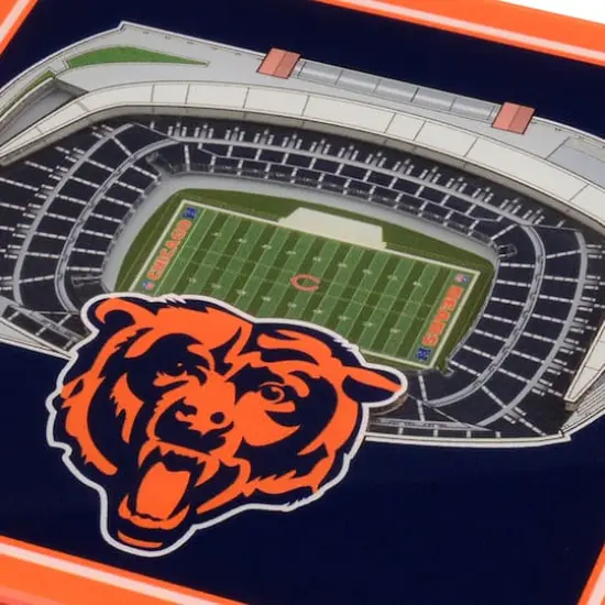3D StadiumView Coasters Chicago Bears {5}
