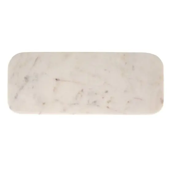 Hello Honey&reg; 15" White Marble Footed Serving Pedestal {9}