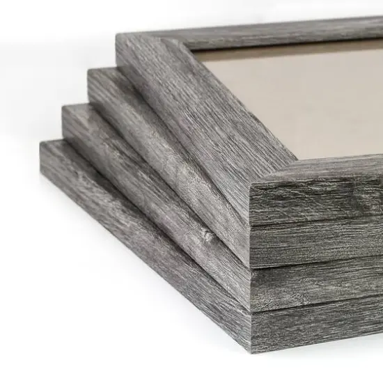 4 Pack Craig Frames Bauhaus 125 Barnwood Gray Picture Frame {6}
