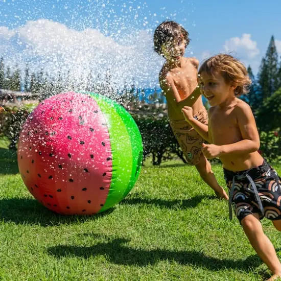 PoolCandy Giant Watermelon Beach Ball Sprinkler {4}