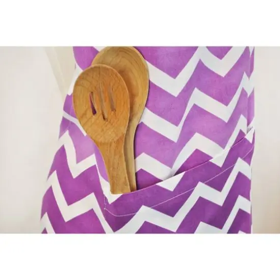 DII&reg; Chevron Apron Eggplant {8}