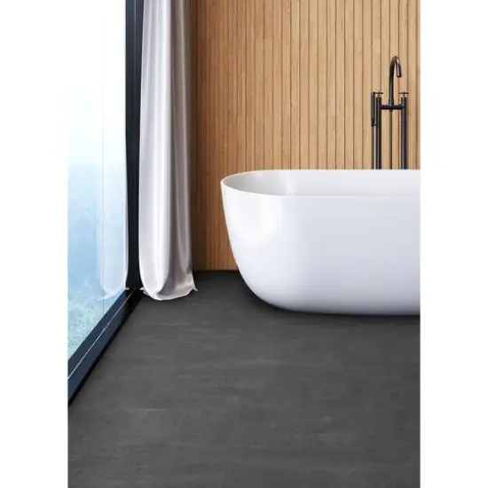 FloorPops Quarry Dark Gray Peel & Stick Floor Tiles {4}