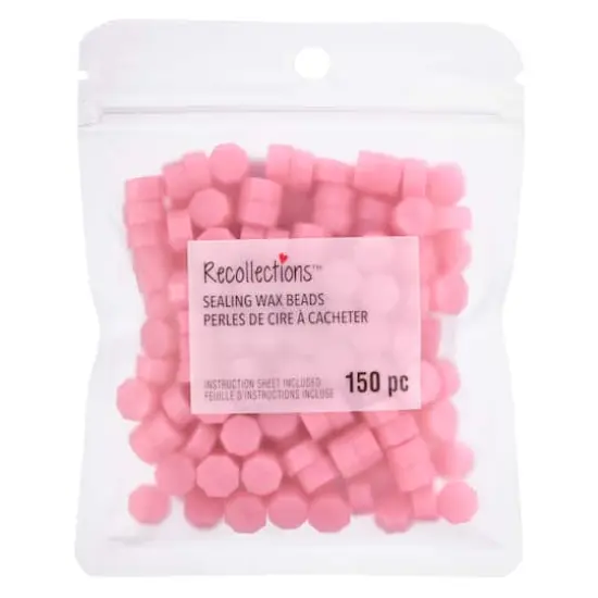 Sealing Wax Beads by Recollections&trade; Pink {4}