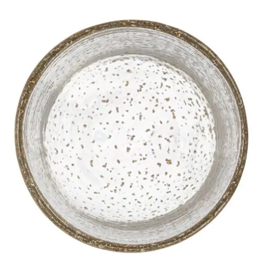 Hello Honey&reg; 12oz. Tall Gold Flecked Clear Drinking Glass {5}