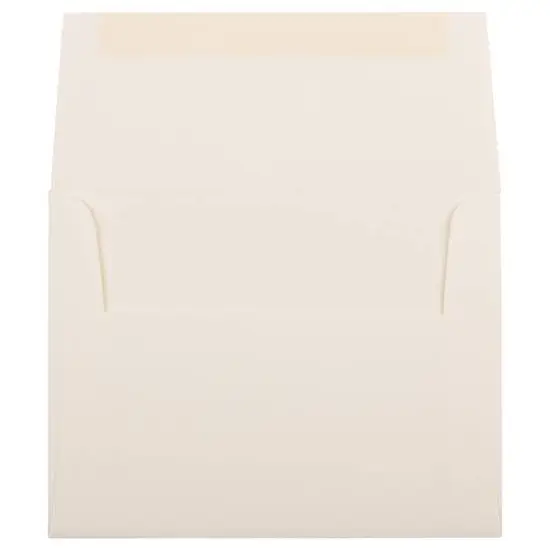 JAM Paper A2 Strathmore Invitation Envelopes, 50ct. Natural White Linen {4}
