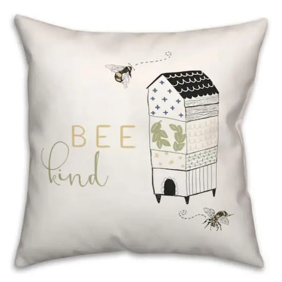 Bee Kind Hive 18" x 18" Throw Pillow {1}