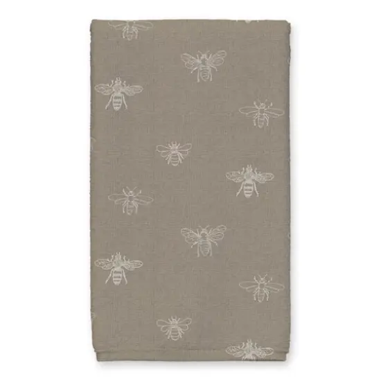Bees & Butterflies Welcome Tea Towel Set Brown {3}