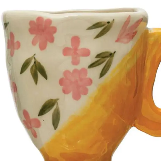 Hello Honey&reg; Multicolor Painted Stoneware Espresso Cup Set {6}