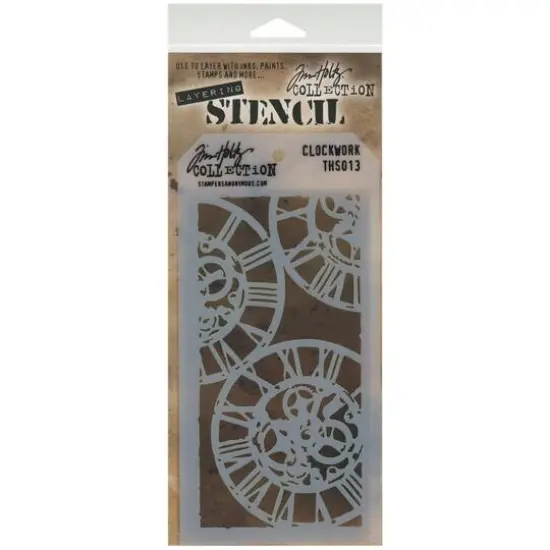 Stampers Anonymous Tim Holtz&reg; Clockwork Layering Stencil {1}
