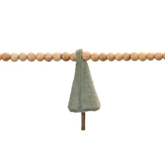 5.5ft. Wood Bead & Felt Pine Tree Garlands, 2ct. {4}