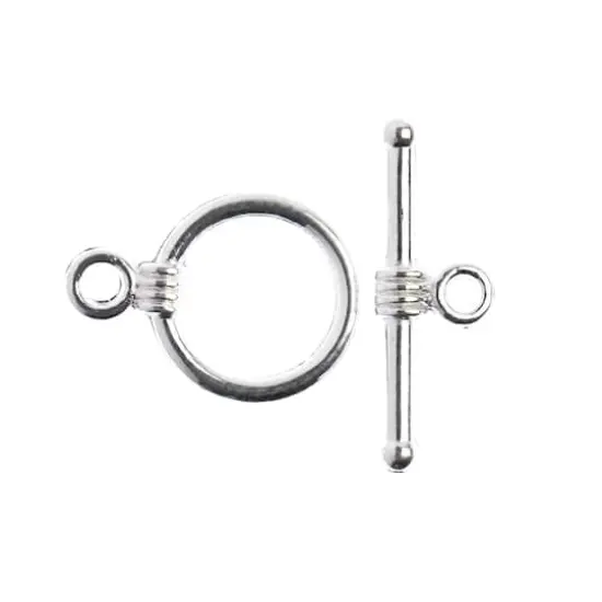 John Bead Must Have Findings 11mm Toggle Clasps Silver {4}