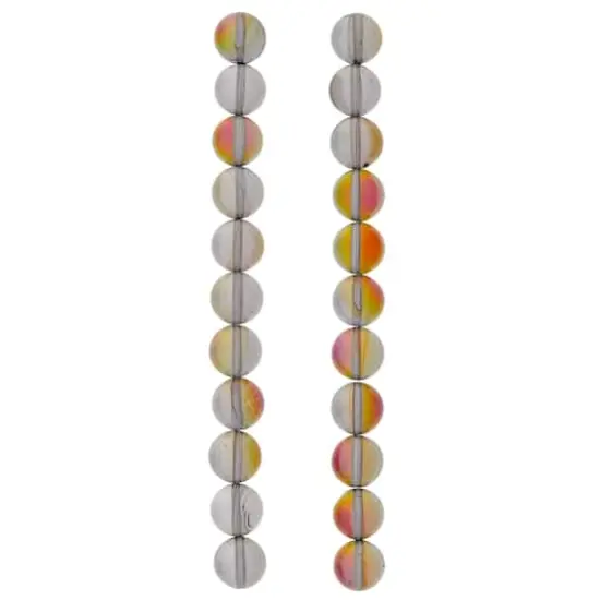 Gray Opal Glass Round Beads, 10mm by Bead Landing&trade; {4}