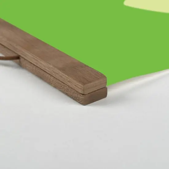 Leprechaun Crossing 12" x 18" Teak Hanging Canvas {3}