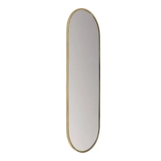 Habitat Penelope 60" Golden Oval Linear Wall Mirror {5}