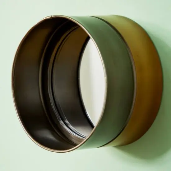 Black Metal Wall Mirror Set {8}