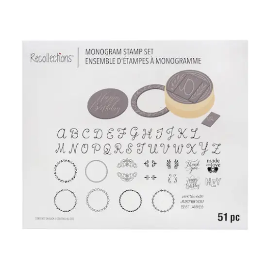 Interchangeable Monogram Stamp Kit by Recollections&trade; {1}