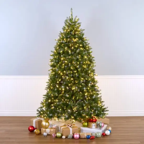 7.5ft. Pre-Lit Dunhill Fir&reg; Shimmer Artificial Christmas Tree, Clear Lights {3}