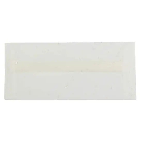 JAM Paper 4.125" x 9.5" Business Translucent Vellum Envelopes, 25ct. White with Copper Flakes {1}