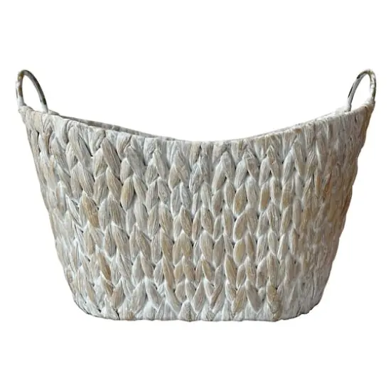 Large Whitewashed Basket with Handles by Ashland&reg; {1}