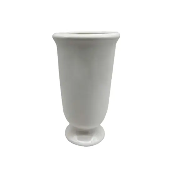 9.8" White Ceramic Vase by Ashland&reg; {1}