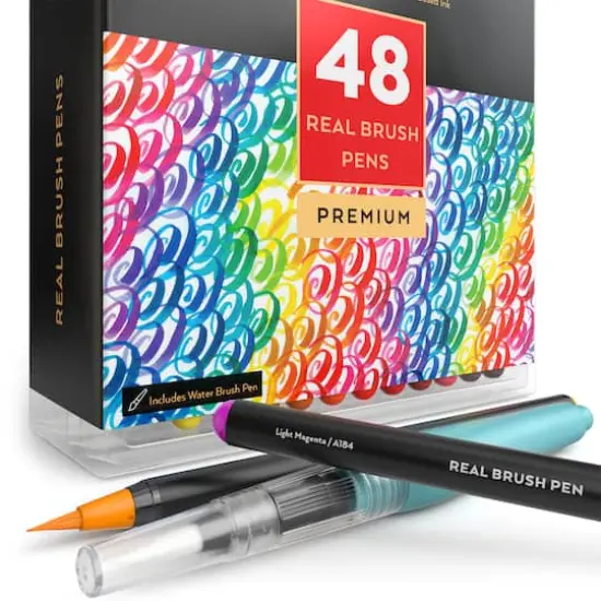 Arteza&reg; Real Brush Pens&reg; 48 Color Set {9}