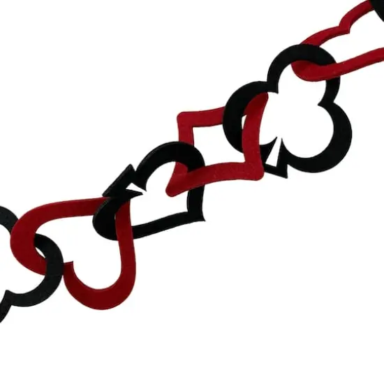 6ft. Red & Black Heart Garland by Ashland&reg; {3}