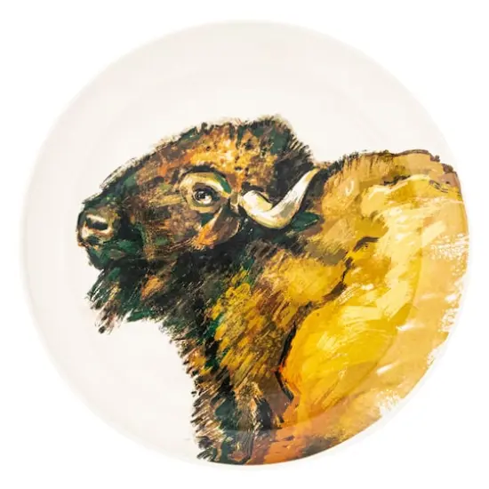 Hello Honey&reg; 10.5" Animal & Flower Stoneware Dinner Plate Set {7}