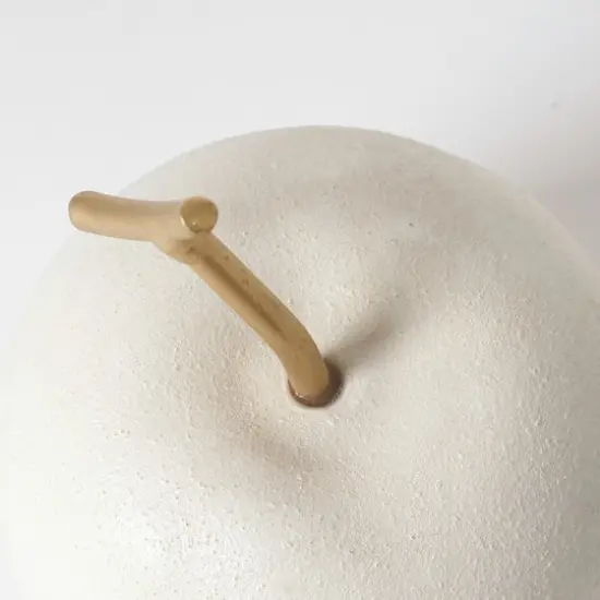 American Art Decor Cream Apple & Pear Fruit Tabletop D&eacute;cor Set {6}