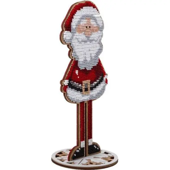 Wonderland Crafts Santa Clause Bead Embroidery on Wood Kit {6}