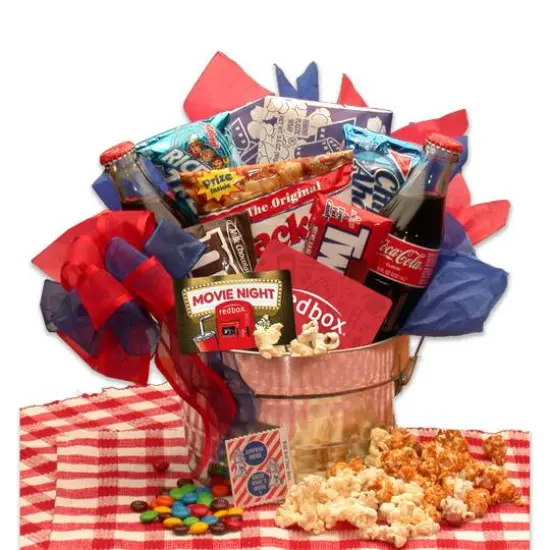 Blockbuster Night Movie Pail with Redbox Gift Card {1}