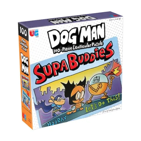 Dog Man Supa Buddies 100 Piece Lenticular Jigsaw Puzzle {1}