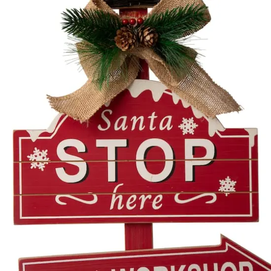 Glitzhome&reg; 3.5ft. LED Christmas Yard Stake with Timer {8}