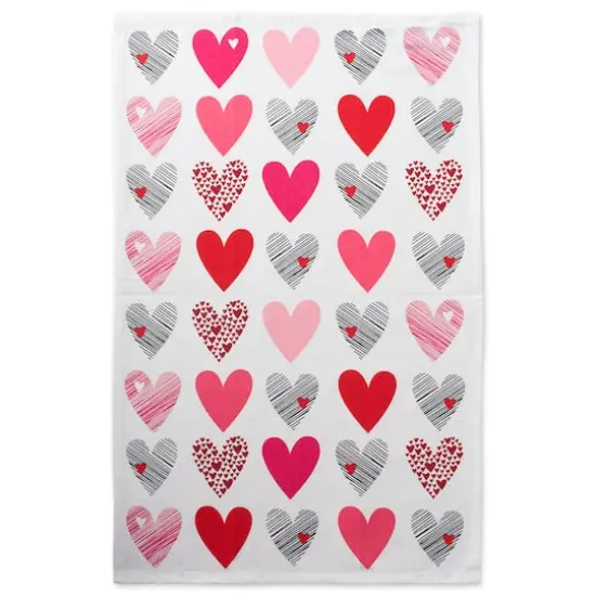 DII&reg; Hearts Collage Printed Dishtowels, 2ct. {5}