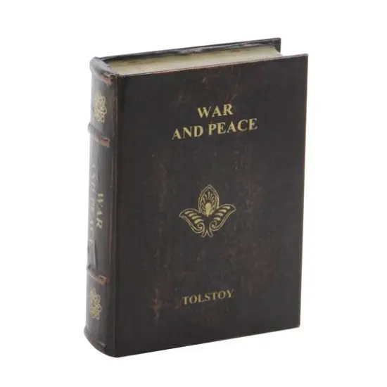 Brown Wooden Traditional Book Box Set {6}