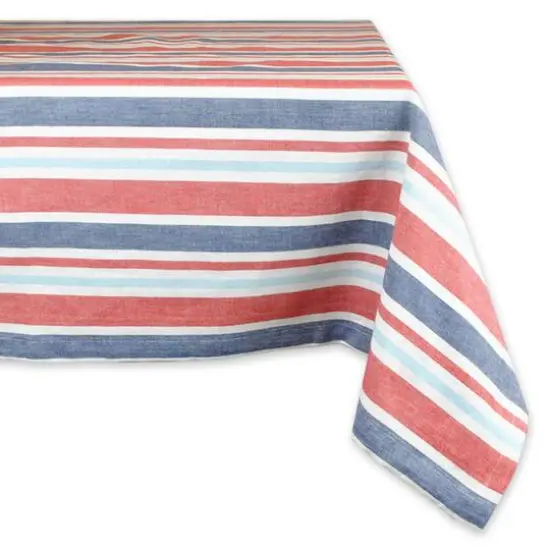 Patriotic Stripe Tablecloth 60" x 120" {1}