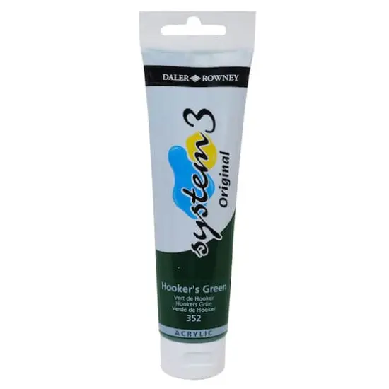 Daler-Rowney&reg; Original System 3 Acrylic, 150mL Hooker's Green {1}
