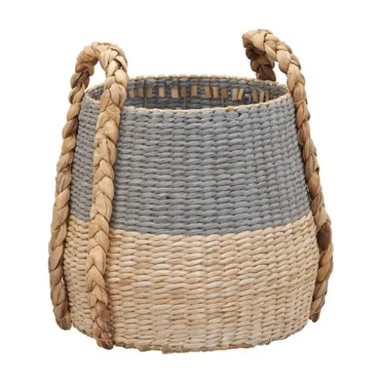 Household Essentials Cattail & Paper Terra Basket Gray {1}