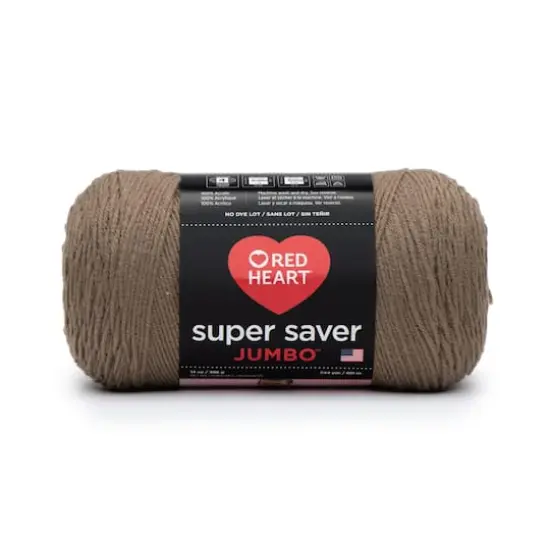 Red Heart&reg; Super Saver&reg; Solid Jumbo Yarn, 14oz. Cafe Latte {1}