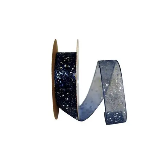 JAM Paper 5/8" x 25yd. Glitter Mono Sheer Ribbon Iridescent {2}