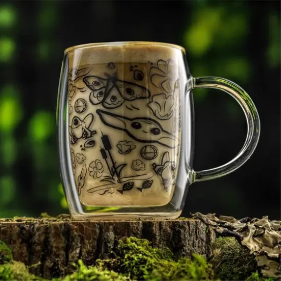 JoyJolt® Star Wars™ 5.4oz. Mandalorian The Child All Around Glass Mug Set, 2ct. {5}