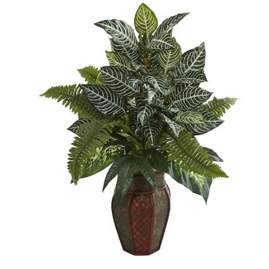 2.5ft. Mixed Greens Plant in Brown Decorative Planter {1}