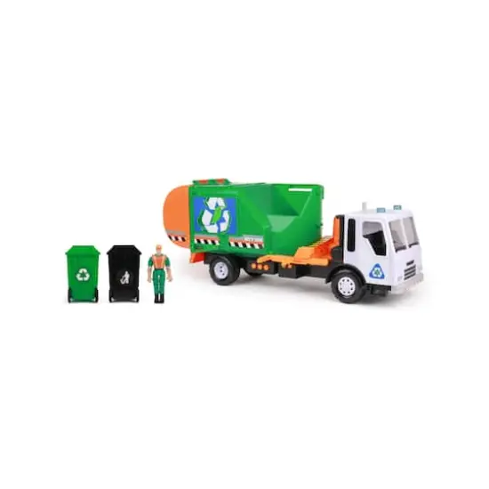 Funrise Mighty Fleet Titans Go Green Garbage Truck {1}