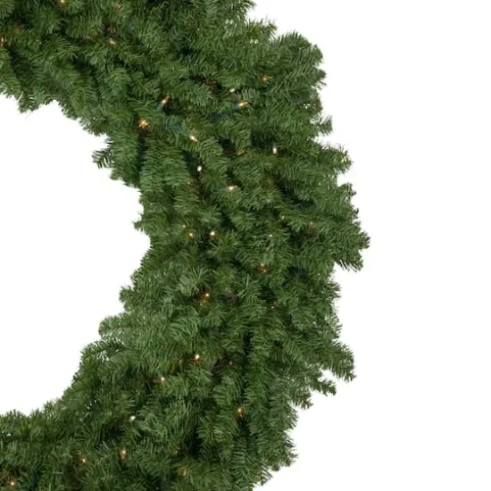 7ft. Pre-Lit Commercial Canadian Pine Artificial Christmas Wreath {6}
